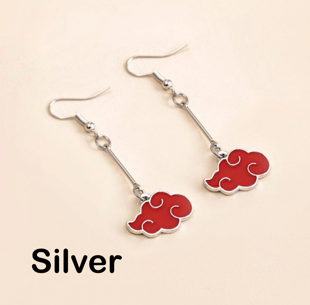 Naruto Akatsuki Cloud Earrings