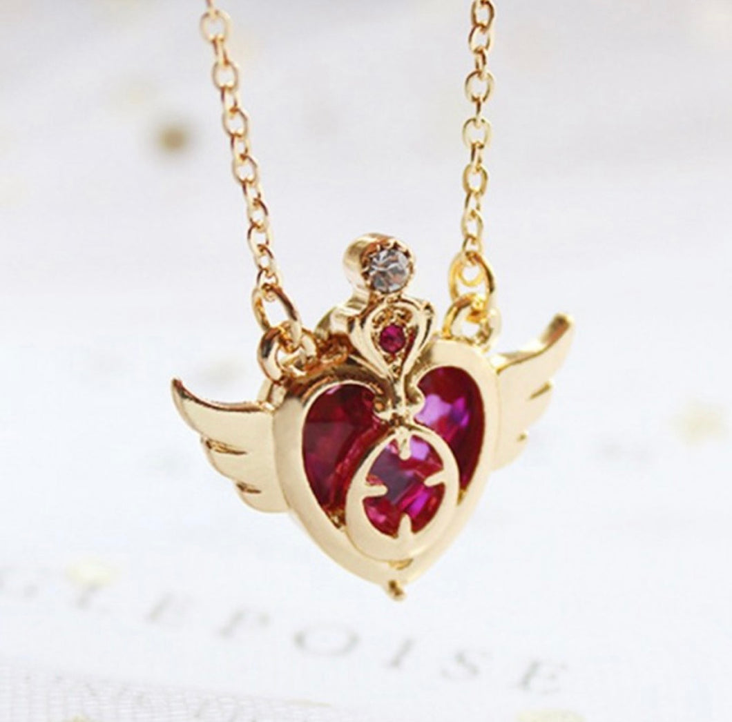 Sailor Moon Winged Heart Necklace