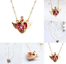 Load image into Gallery viewer, Sailor Moon Winged Heart Necklace
