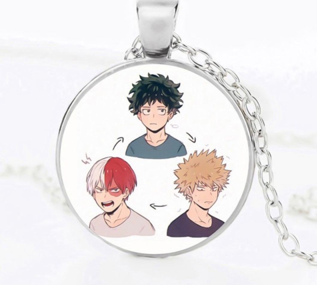 Deku, Todoroki, And Bakugo Necklace