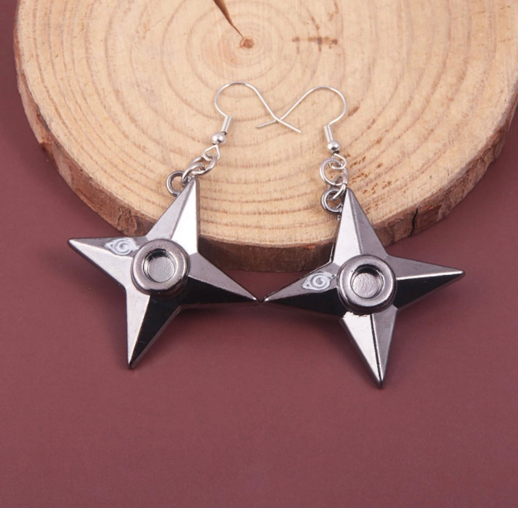 Naruto Ninja Star Earrings