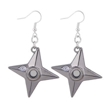 Load image into Gallery viewer, Naruto Ninja Star Earrings
